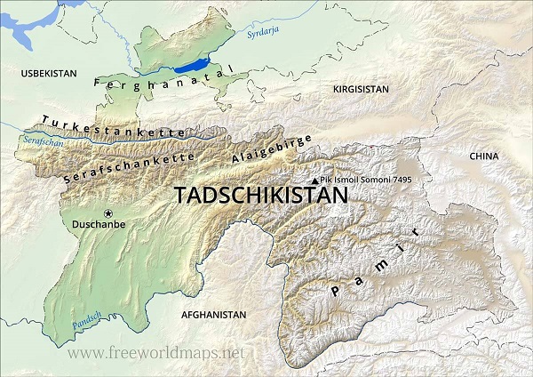 tadschikistan-karte